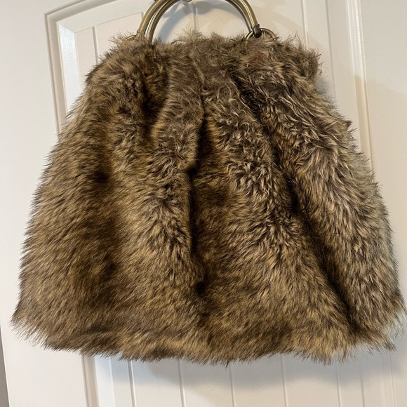 FAUX FUR LARGE TOTE BAG - Picture 2 of 6